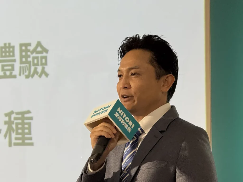 宜得利家居小澤出董事長分享，希望透過這次展示會，讓那些被忽略的空間的角落都能重新被看見