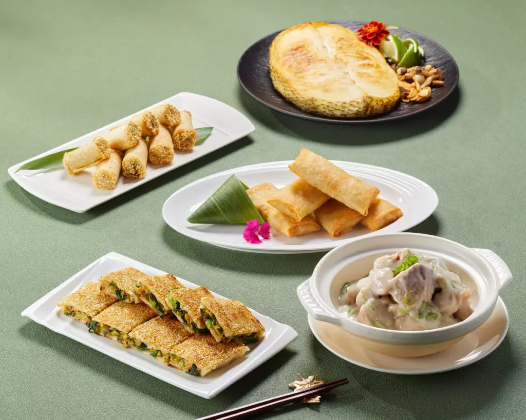 圓苑餐廳以當令食材為靈感,推出一系列春季限定佳餚,道道呈現湯鮮味醇、細膩溫潤的春日風味。圖/圓山大飯店提供