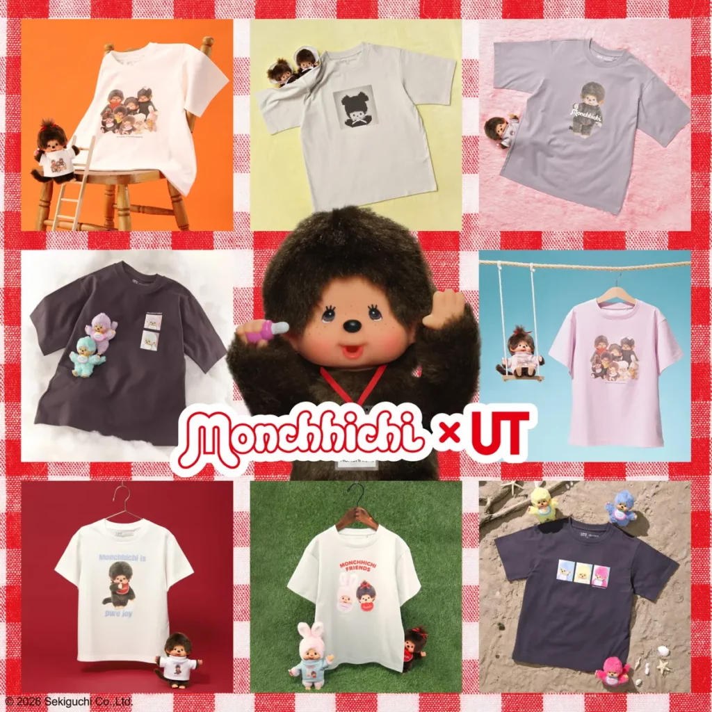 UNIQLO首度攜手Monchhichi 萌趣趣推出全新UT系列5/22台灣正式上市