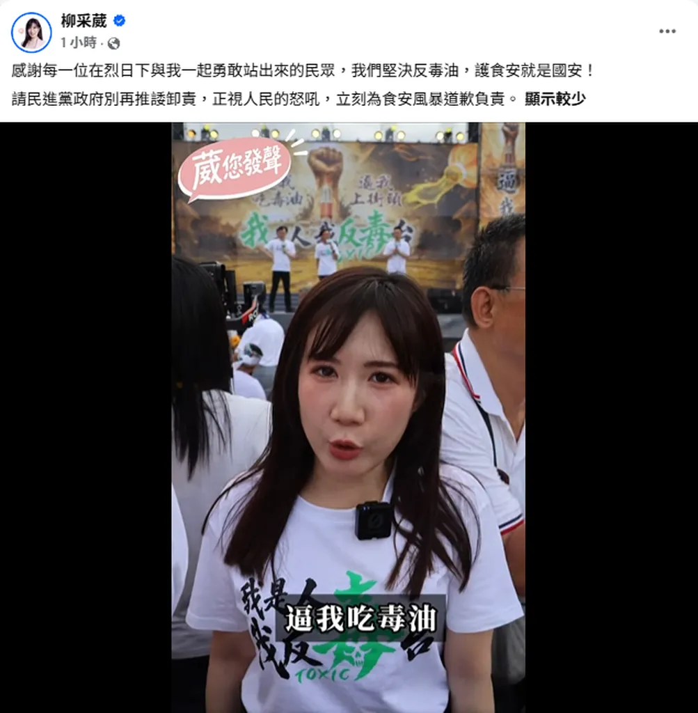 725民眾心聲句句血淚 柳采葳公開影片震撼傳遞：不是被動員出來的 是真的氣到撐不住了