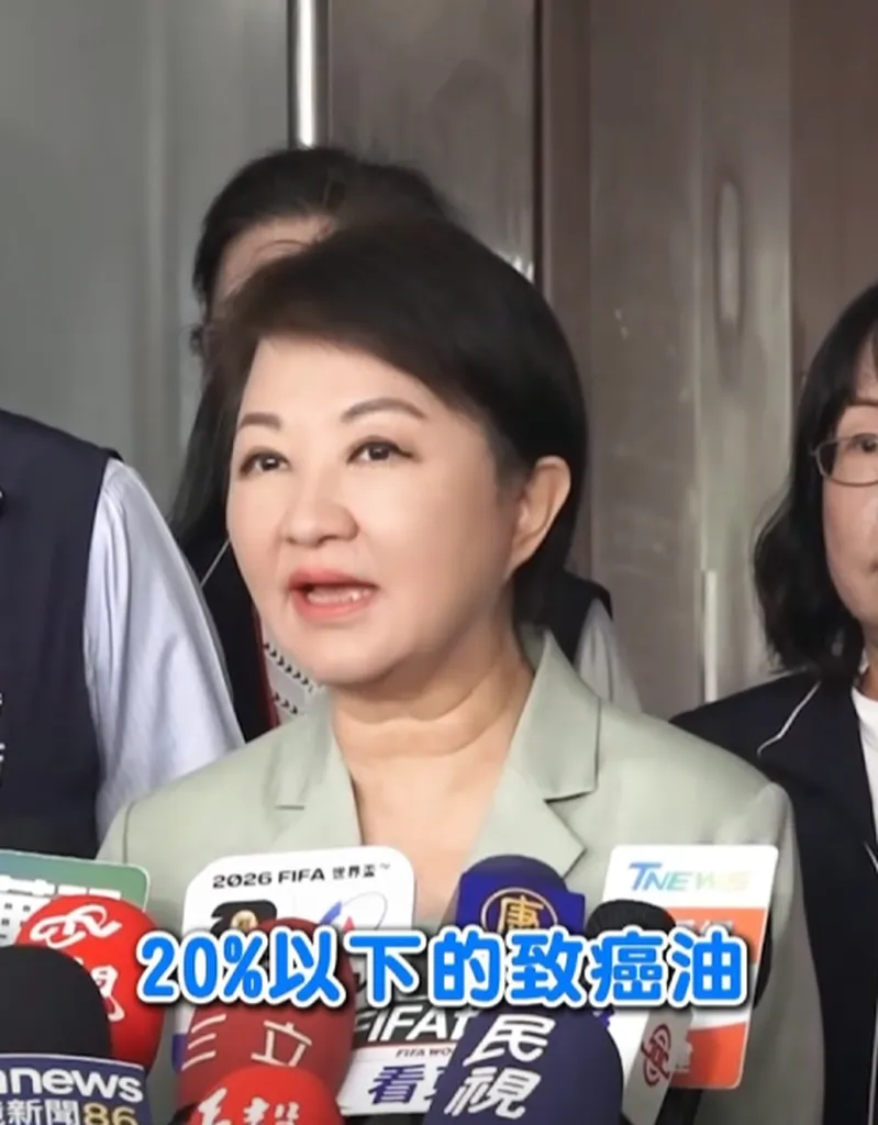 致癌油含量低於20%免下架 盧秀燕拒配合中央標準 柳采葳揭：到現在還在蓋牌 基層稽查員很辛苦