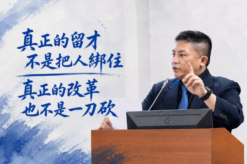 公務人員任用修法刪簡任訓 吳宗憲：缺人不是省掉人才養成的理由 真正的改革不是一刀砍