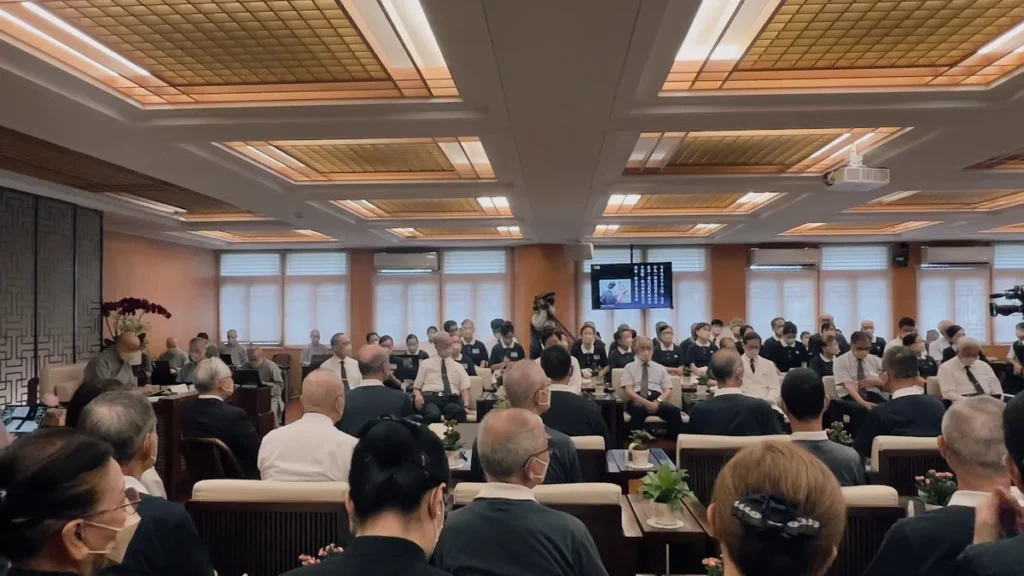 關心巴威颱風來襲 慈濟證嚴法師主持 全台連線防災會議