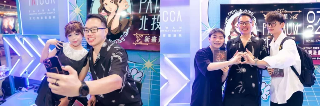 簡士頡老師與讀者一一合照紀念，為活動畫下溫馨又圓滿的句點