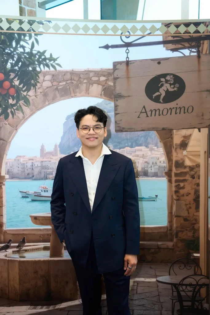 鼎域控股董事長田偉𩥉出席法國頂級冰淇淋 Amorino亞洲首間品牌旗艦店開幕剪綵（鼎域控股股份有限公司 提供）