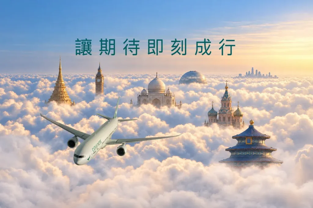 讓期待即刻成行！國泰航空2026線上旅展開跑 全球70+ 精選航點最優8折起