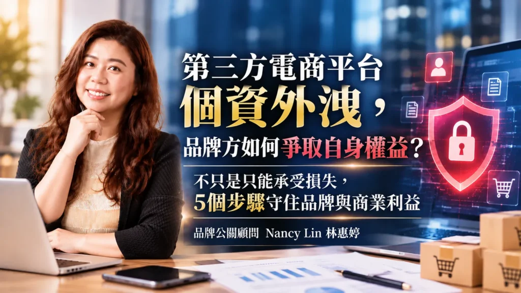 品牌危機公關｜第三方電商平台個資外洩，品牌方只能承受損失？5個步驟爭取自身權益
