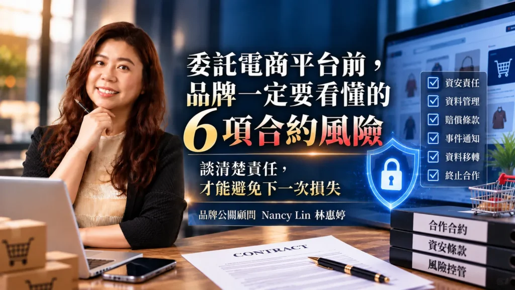 品牌危機公關｜委託電商平台前，品牌一定要看懂的6項合約風險